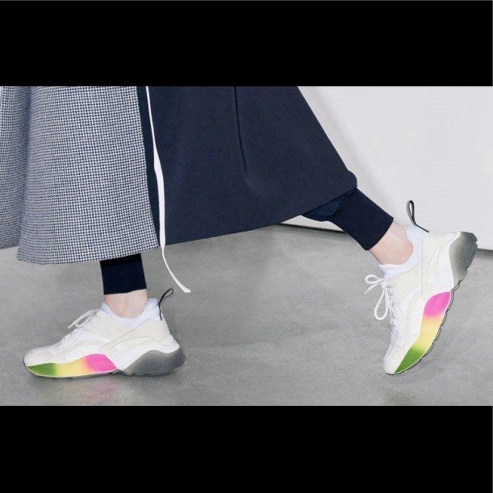NWT Stella McCartney Eclypse Rainbow Sneakers